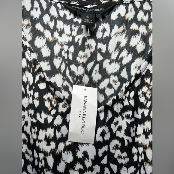 Banana Republic Leopard Dress Top Size S - Picture 5 of 5